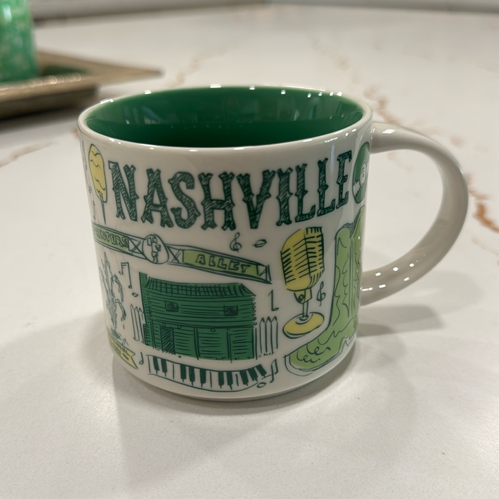 Starbucks BEEN THERE‎ SERIES Collection NASHVILLE 14 oz Coffee Ceramic Mug